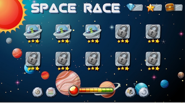 Space race game 