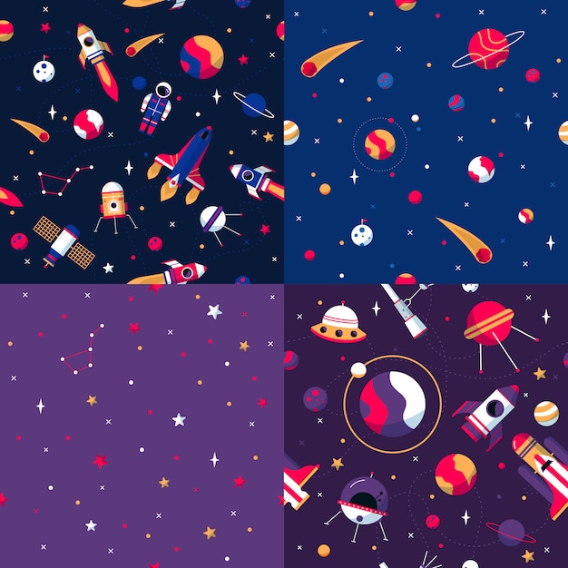 Free vector space seamless pattern