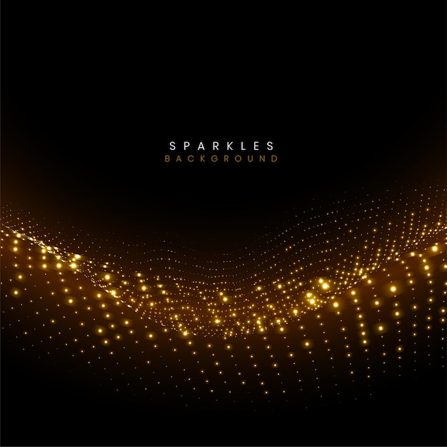 Free Vector sparkles motion wave shimmering background