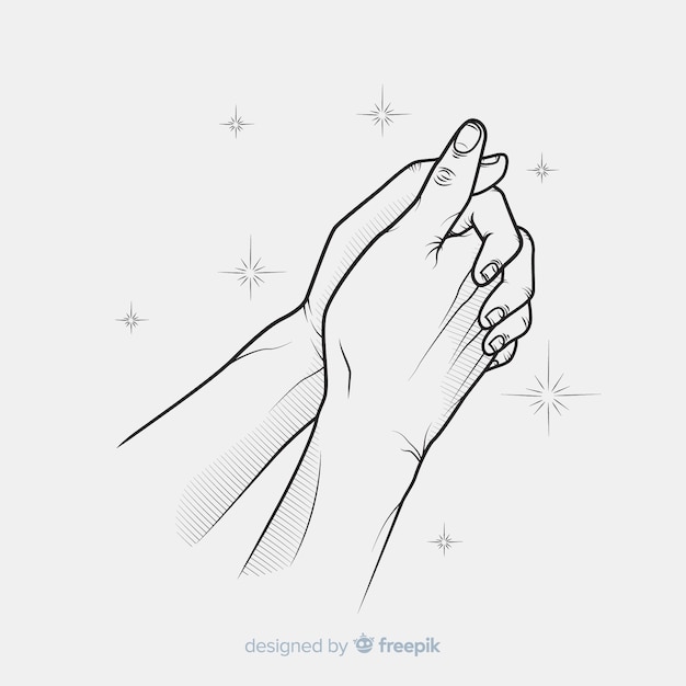 Sparkles praying hands background