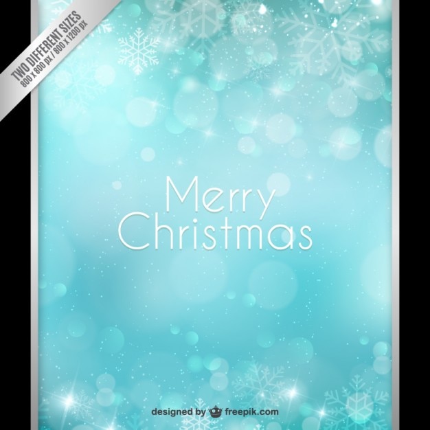 Free vector sparkling blue christmas background