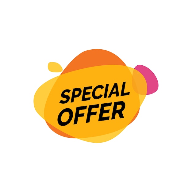 Special Offer Lettering on Paint Blots