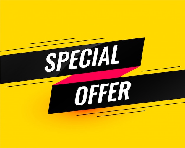 Free Vector special offer modern sale banner template