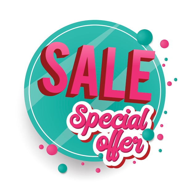 Free Vector special offer sale sign