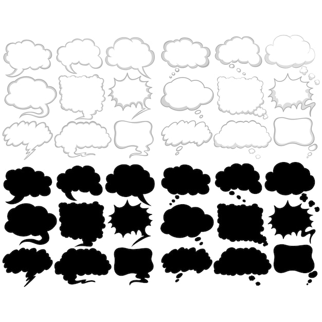 Speech bubbles collection