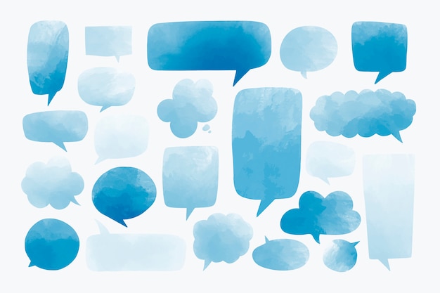 Free vector speech bubbles set