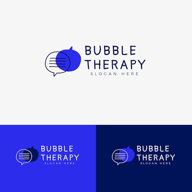 Speech therapy logo template