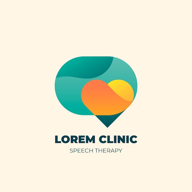 Speech therapy logo template