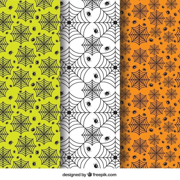 Free Vector spider web patterns