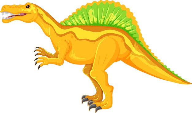 Spinosaurus dinosaur on white background