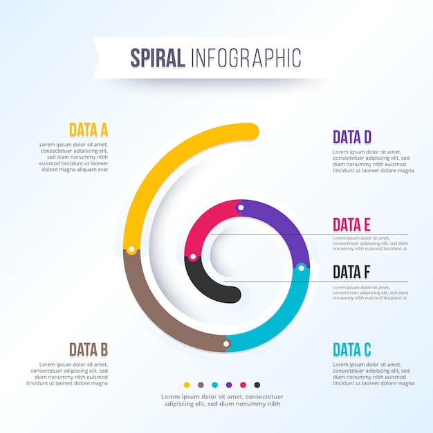 Spiral infographic concept