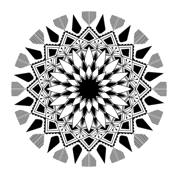 Free vector spiritual mandala pattern