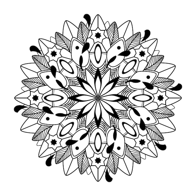 Free Vector spiritual mandala pattern