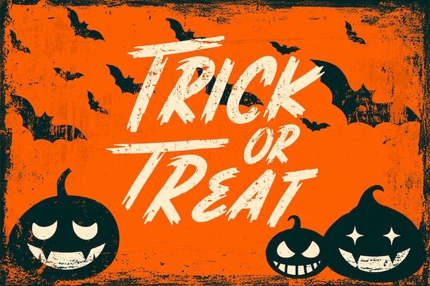 Free Vector spooky halloween background with grunge texture