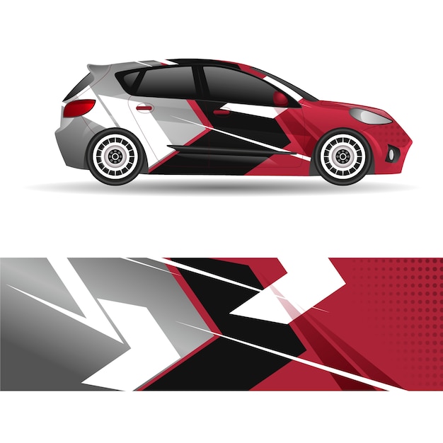 Free Vector sport car wrap design