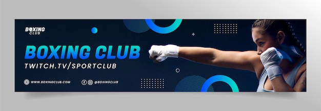 Sport club twitch banner  template