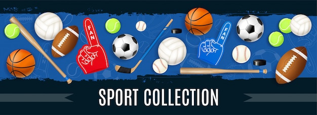 Sport equipment banner