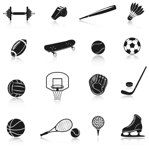 Free Vector sport equipment set