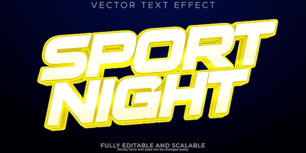 Sport event text effect editable headline and champion text style