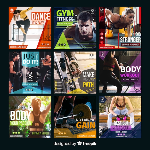 Sport flyer collection