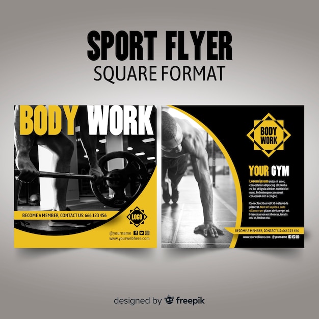 Sport flyer template