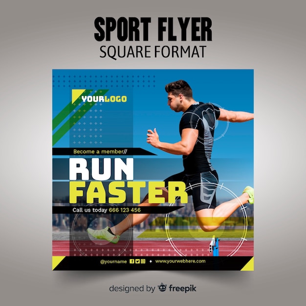 Sport flyer template