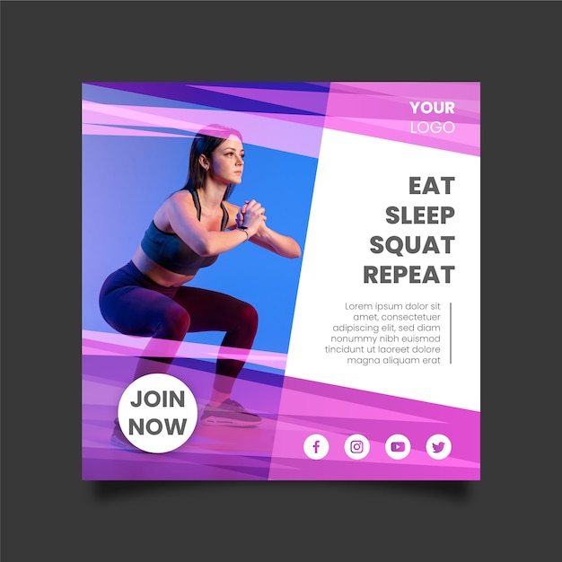 Sport flyer template