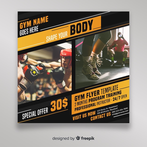 Free Vector sport flyer