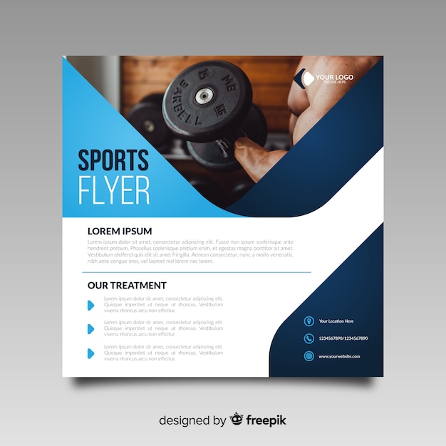 Free Vector sport flyer