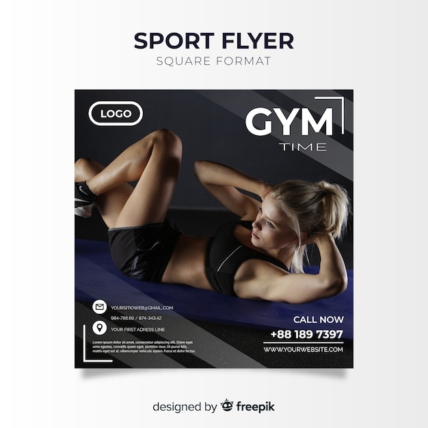 Free Vector sport flyer