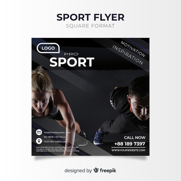 Free Vector sport flyer