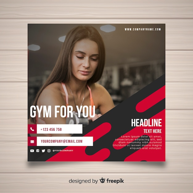 Free Vector sport flyer