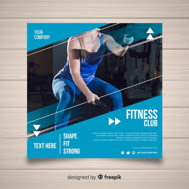 Free Vector sport flyer