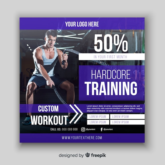 Free Vector sport flyer