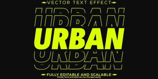 Free vector sport text effect editable stylish and gym text style