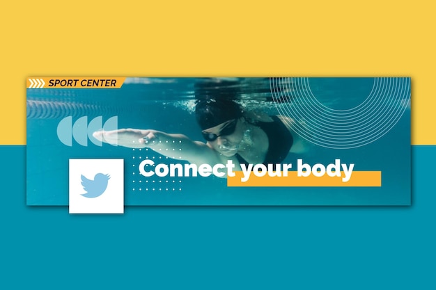 Sport twitter header concept