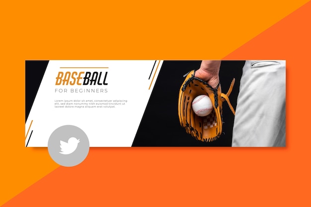 Sport twitter header template