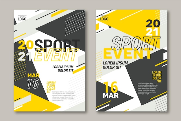 Sporting event poster template