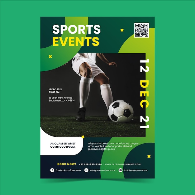 Sporting event poster theme