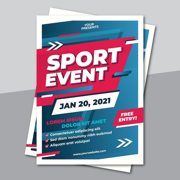 Sporting event poster