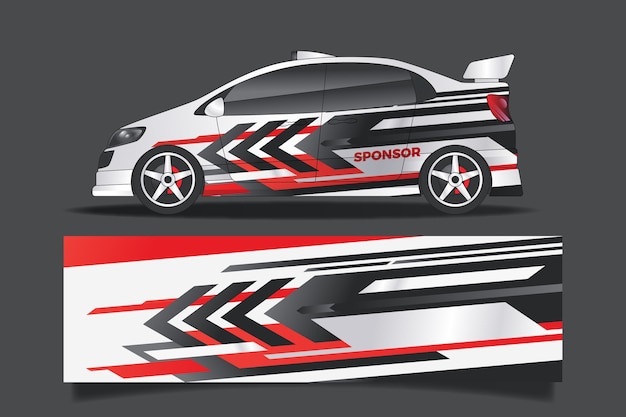 Sports car wrap design