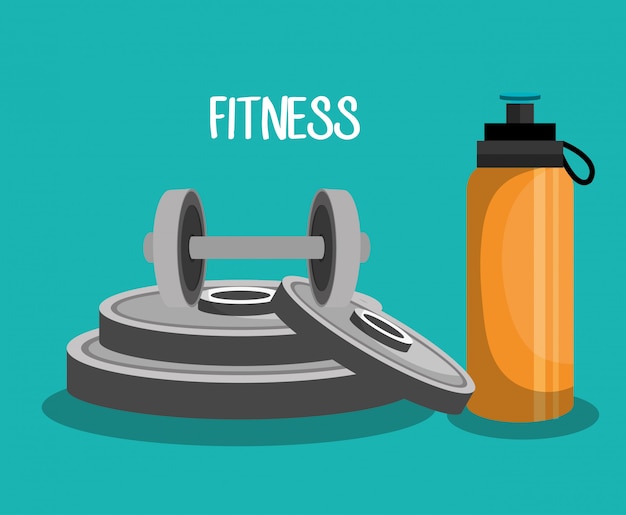 Free vector sports fitness illustration