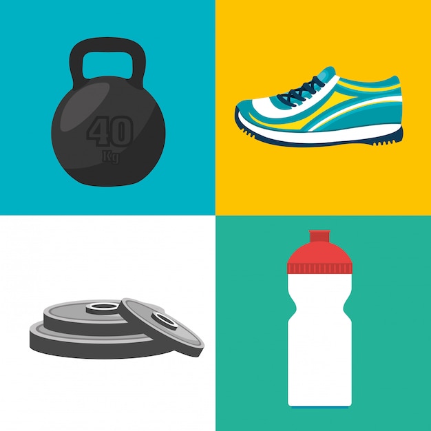 sports fitness illustration 