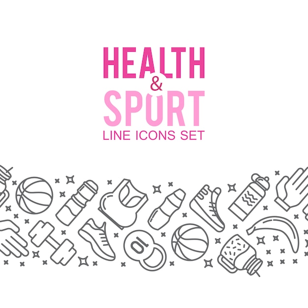 Free Vector sports icons. sport concept, background. icons sports games