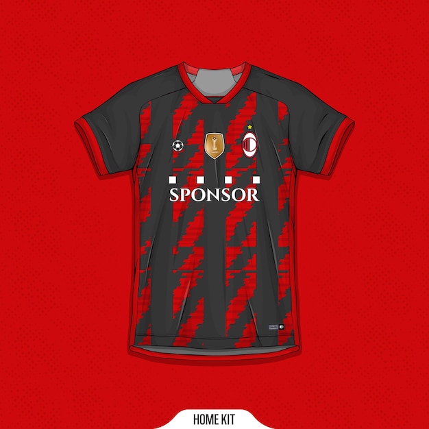 Free Vector sports shirt design ready to print - football shirt for sublimation