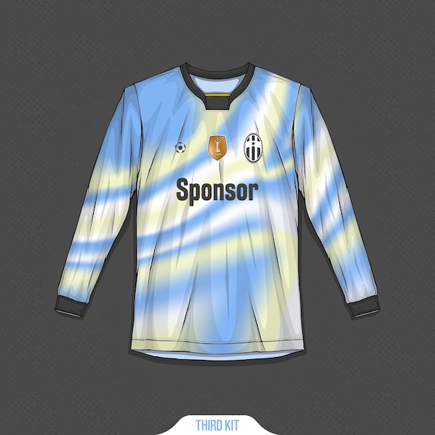 Free vector sports shirt design ready to print football shirt for sublimation