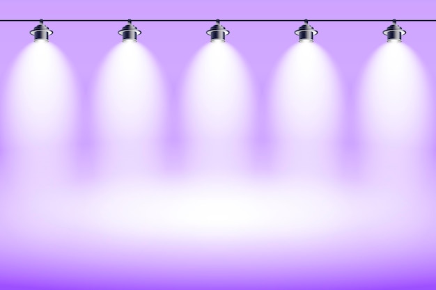 Spot lights background violet studio