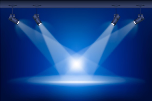 Free vector spot lights background