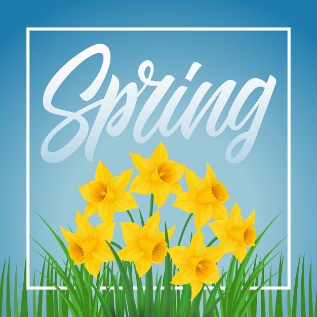 Free Vector spring background design