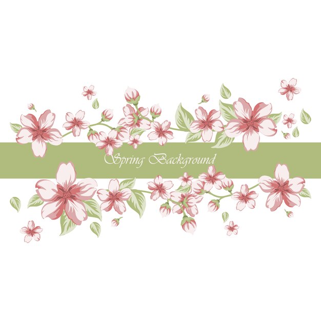 Spring background design